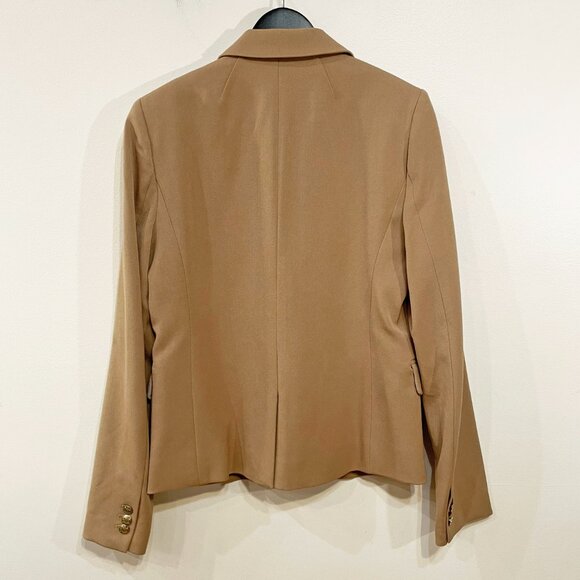 New J.Crew Schoolboy Gold Button Blazer Camel 8, M $238 - Picture 3 of 9